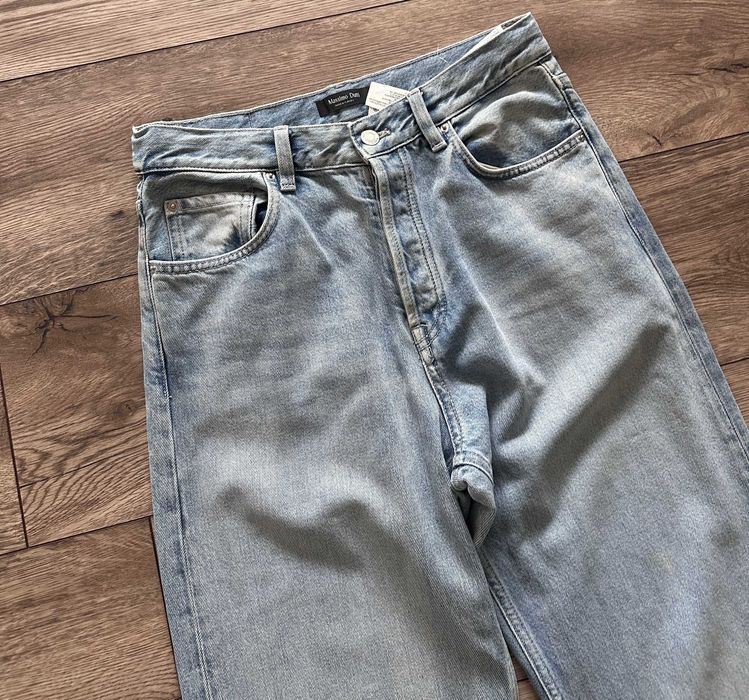 Spodnie jeansowe MASSIMO DUTTI damskie szerokie flared mid rise r. 38 (M)