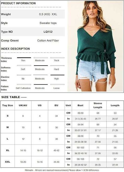 Nowy sweterek / niebieski / damski / pulower / r.2XL / !268-2XL!