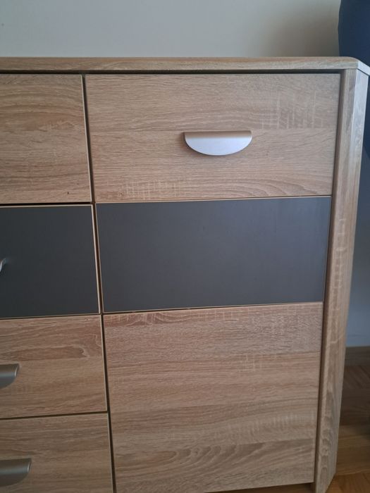 Komoda dąb czesany
