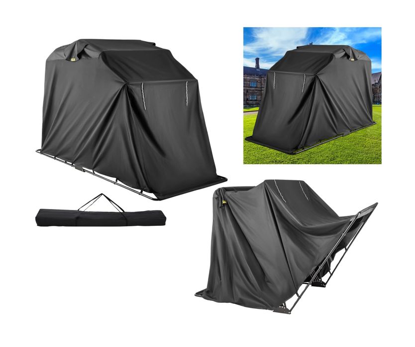 CarPort POKROWIEC Stelażowy GARAŻ na MOTOCYKL Rower ODPORNY na Deszcz