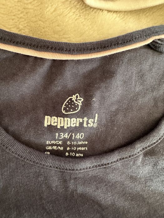 Bluzka damska z krótkim rękawem granatowa nowa