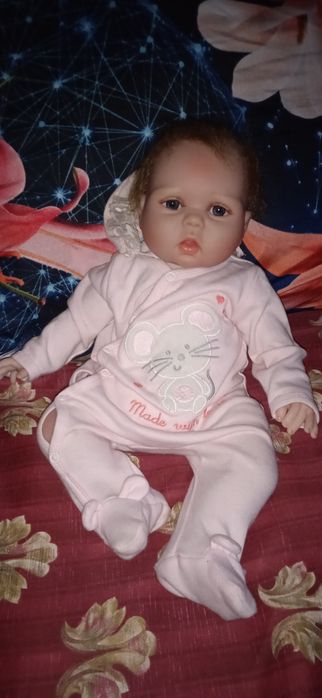 Okazja ! Duża Słodka lalka typ reborn 52 cm.