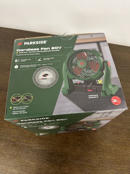 Акумуляторний вентилятор Parkside PVA 20-Li B1