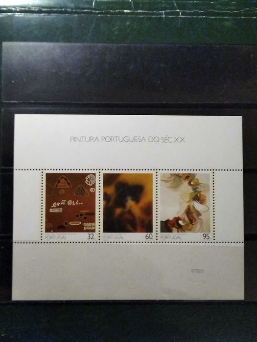 1988 Bloco Pintura Portuguesa do Século XX MNH **