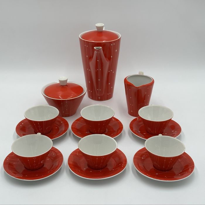 Serwis kawowy. Elżbieta. Chodzież. New look. Pikasiak