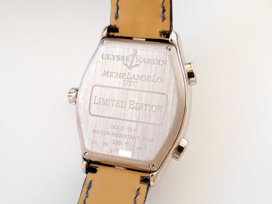 Ulysse Nardin Michelangelo Gigante UTC 18K White Gold Limited Edition
