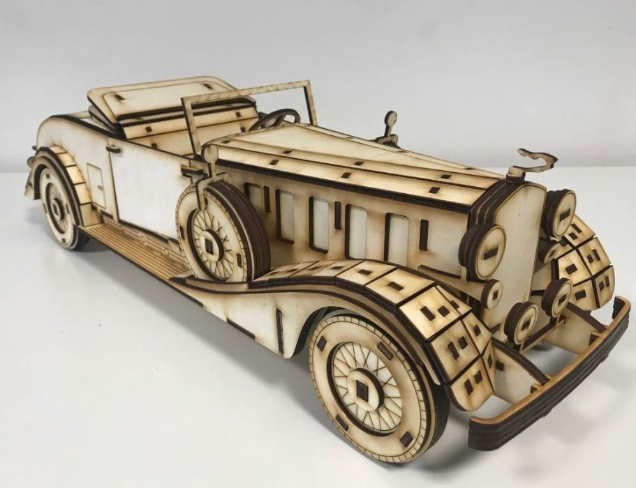 CADILLAC Rollston z 1930 Drewniany model 3D do