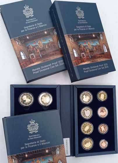 Monety okolicznościowe  2 euro San Marino 2020 Set Proof.