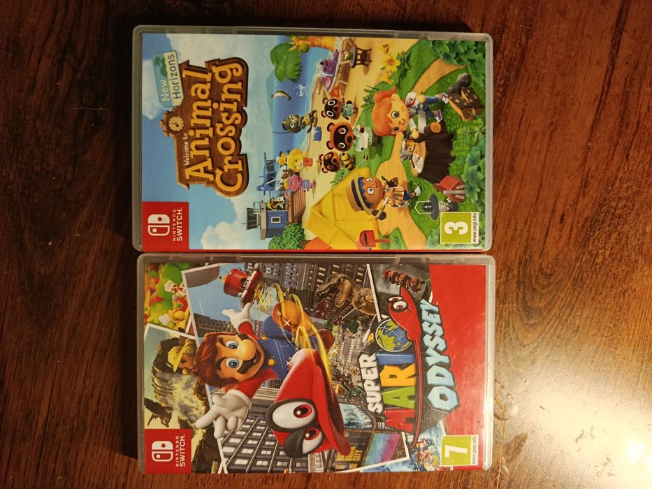 Super Mario Odyssey i Animal crossing new horizon