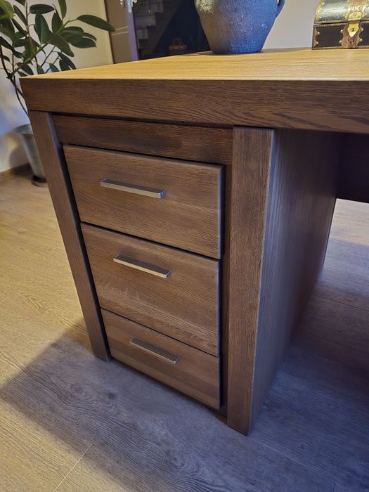 Dębowe biurko, jak nowe,