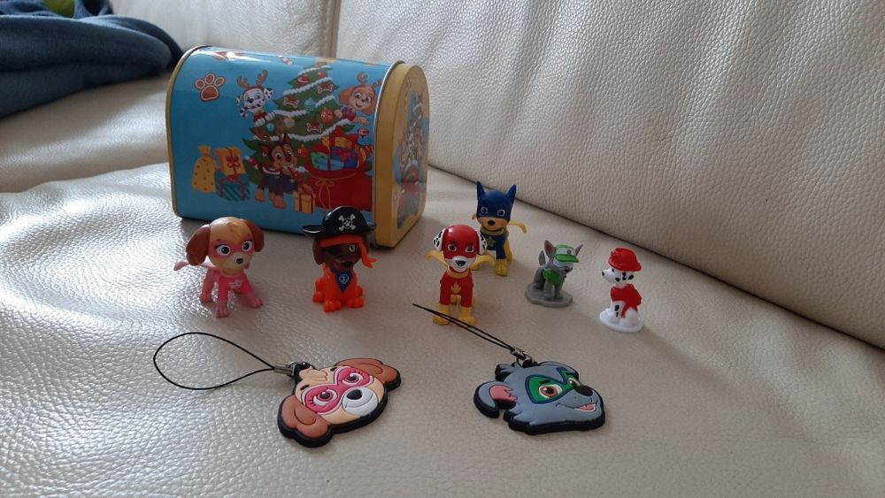 Psi Patrol figurki z puszką i plecakiem