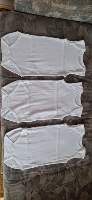 Body bawełniane białe na ramiączkach roz 98