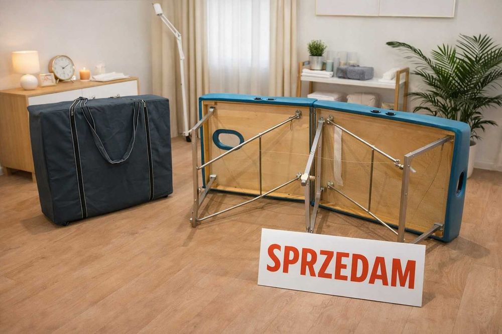 Sprzedam składane łóżko do masażu w dobrym stanie użytkowym.