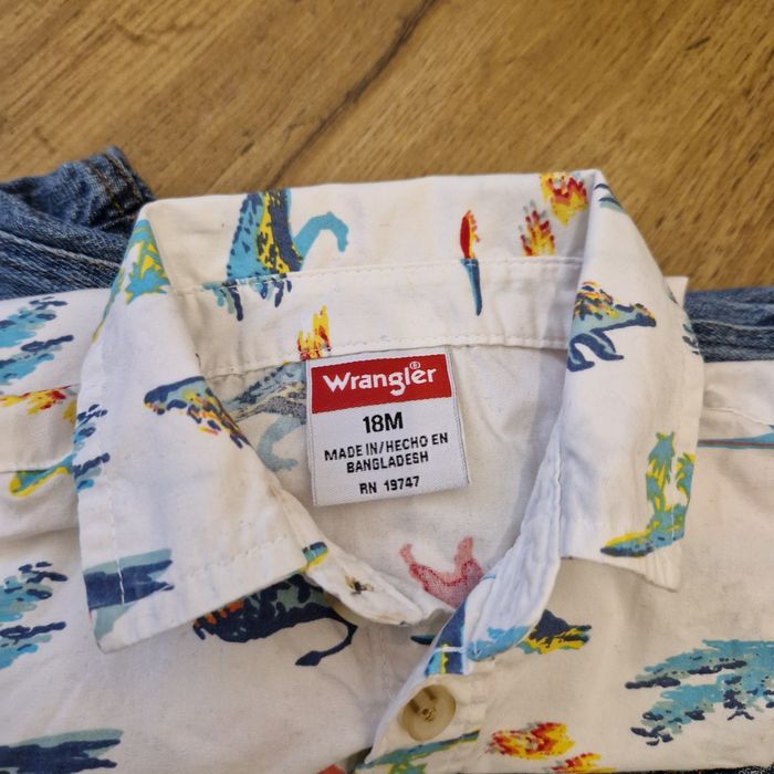 Jeansy Wrangler i koszula 18 m - cy