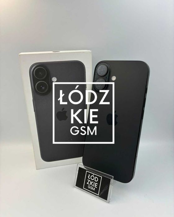 IPHONE 16 128GB BLACK BAT.100% 2299ZŁ Łódzkie GSM Rzgowska 16