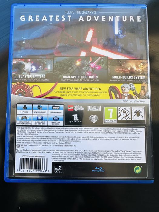 LEGO Star Wars The Force Awakens PS4 Rey, Finn, Kylo Ren e BB-8