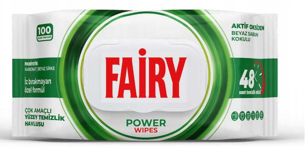 Chusteczki nawilżane Fairy białe mydło 100 szt. antybakteryjne uniwersalne