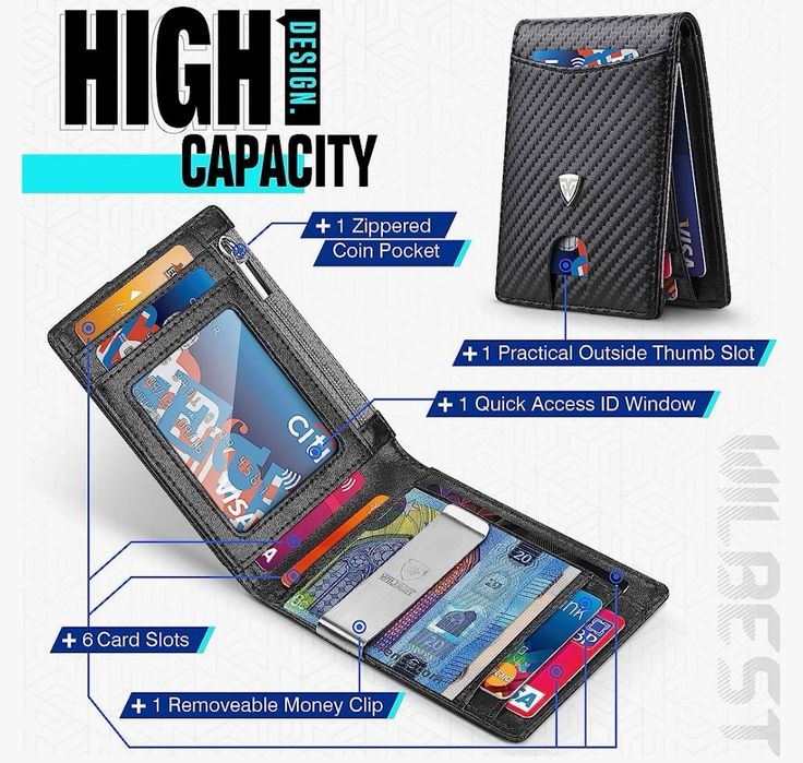 Carteira wilbest para homem, NOVO