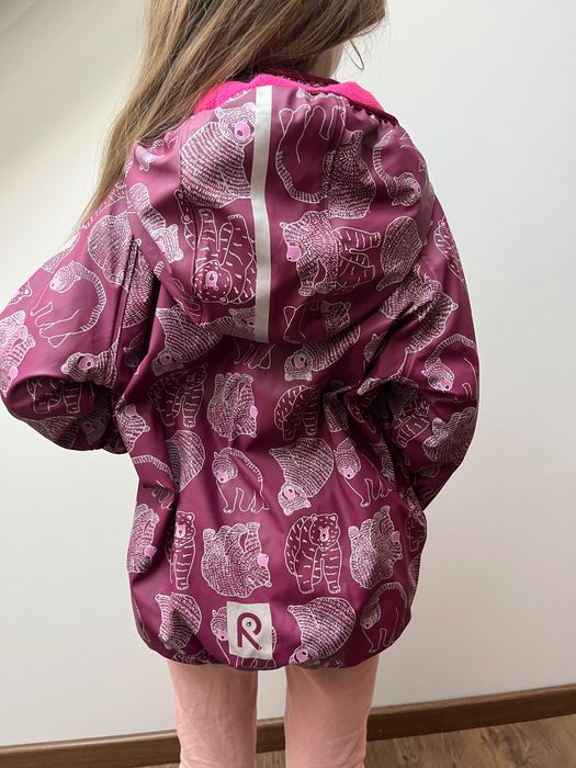Reima kurtka polarowa gumowana softshell dziewczęca 116-122 na wiosnę