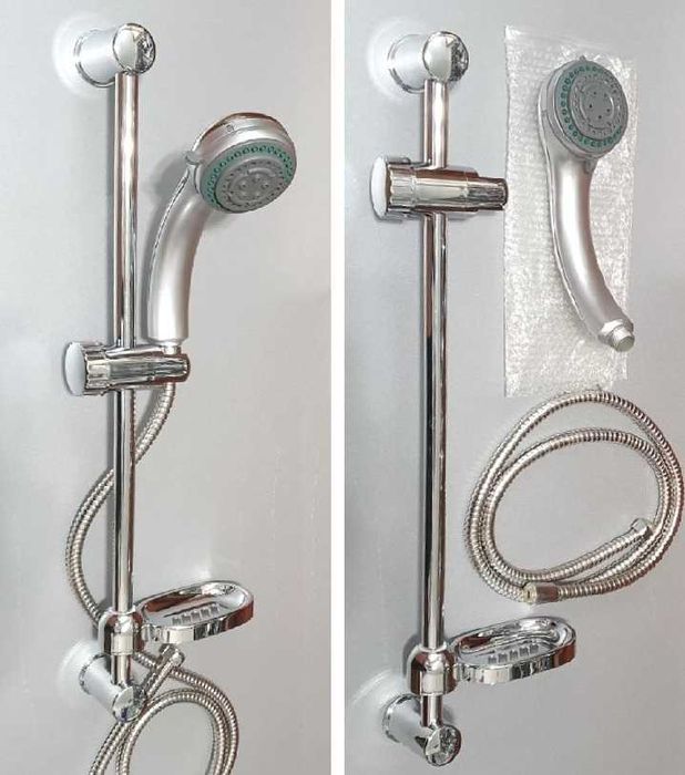 Новая оригинальная душевая гарнитура (стойка с мыльницей) в ванную.