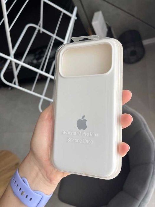 Case iPhone 17 Pro Max 18 Pro max etui silikonowe nowe white białe plecki mikrofibra