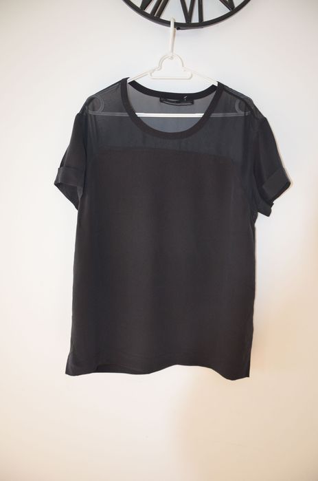 czarna bluzka 100% silk/jedwab  Allsaints r.38