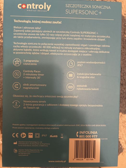 szczoteczka soniczna supersonic+ 48000 wibracji