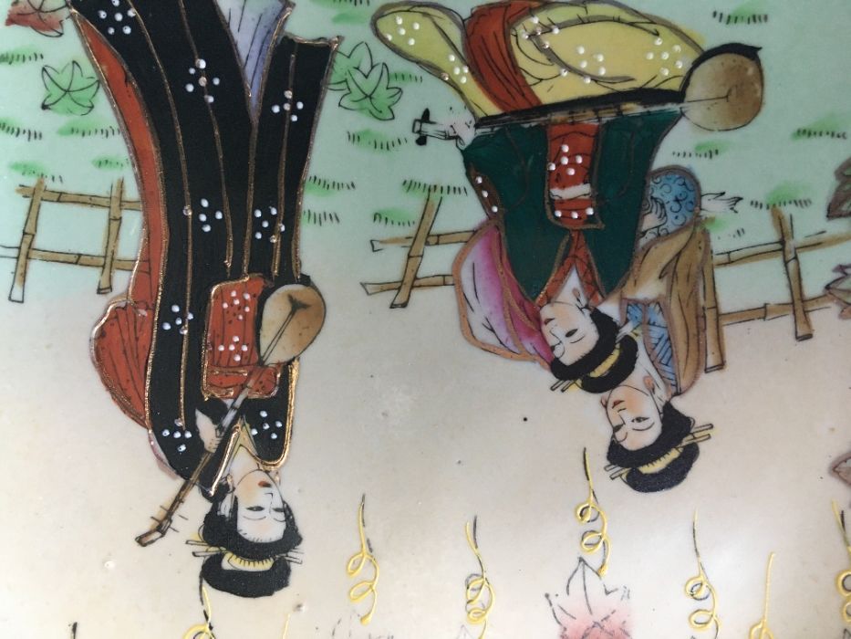 Prato japonês, Meiji cloisonné, Sec. XX