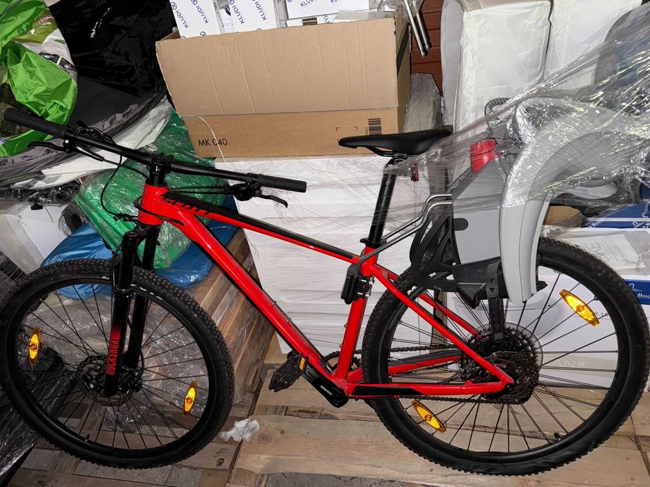 Велосипед SCOTT Scale 970 red (M) + дитяче крісло Hamax