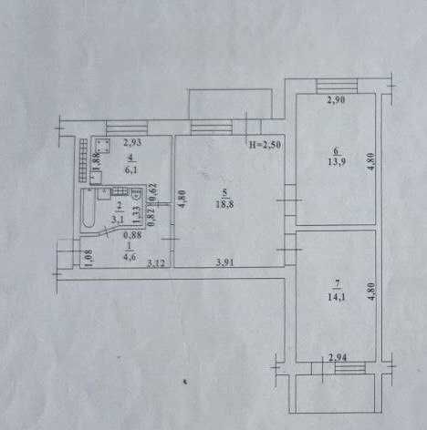 В продаже 3 ком. квартира Ивана и Юрия Лип(Гайдара)/Черемушки.