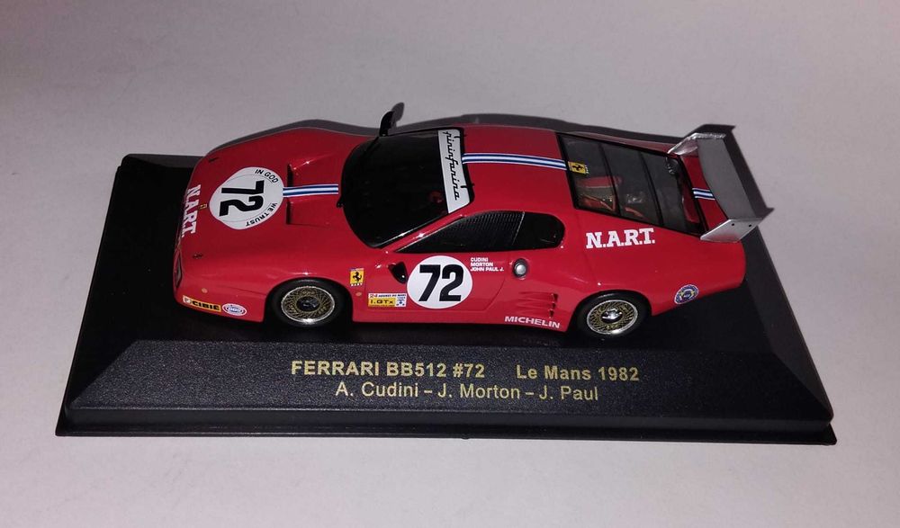Le Mans, Ferrari BB512, Chevrolet Corvette C5R. IXO. 35€/un.   Vendo miniaturas da minha coleção. Na minha coleção desde 2009.