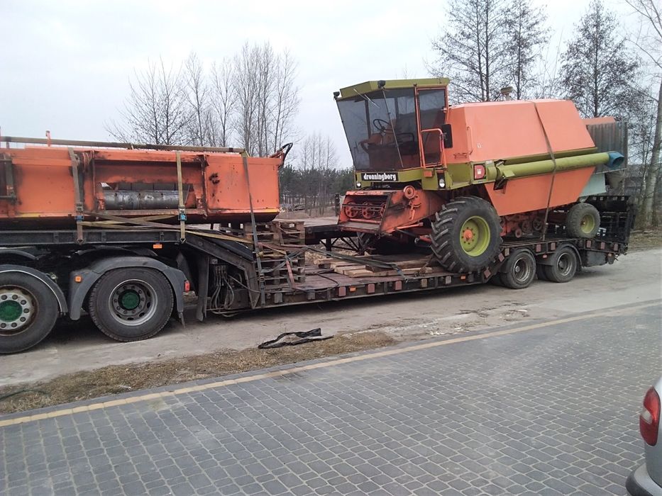 Transport kombajnów i maszyn leśnych budowlanych nadgabarytowe niskopo