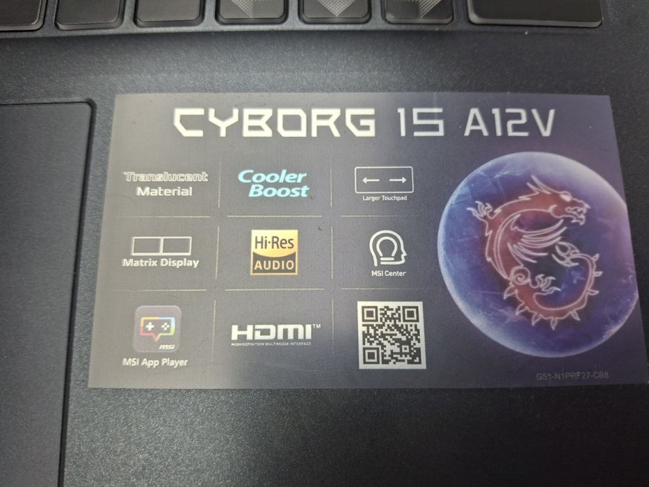 Ігровий ноутбук MSI Cyborg 15 A12VF ( Intel Core i7-12650H/Ram