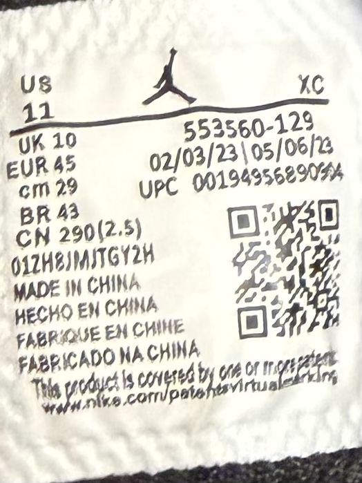 кросівки Nike Air Jordan 1 Low Lucky Green White/Black 45/29 см