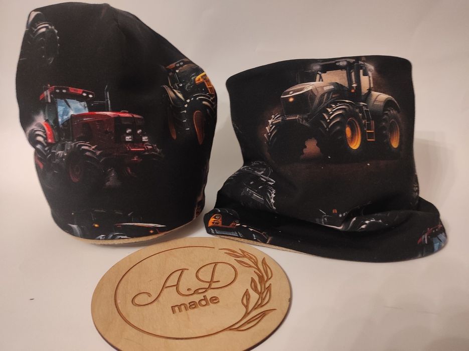 Czapka komin Bawełniany traktory