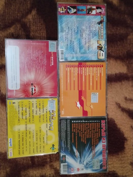 Аудио CD 5 шт начала 2000х