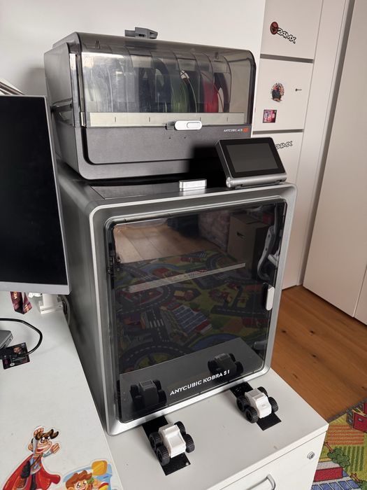 Drukarka 3D Anycubic Kobra S1 Combo FDM zamknięta wielokolorowa