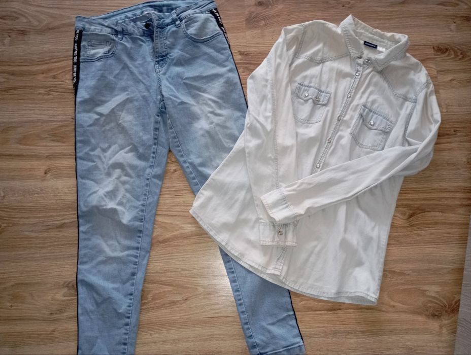 Zestaw damski denim r. M