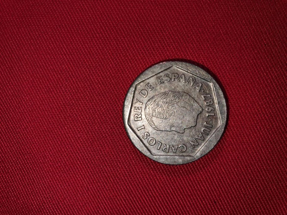 Moedas antigas de Escudo e Pesetas