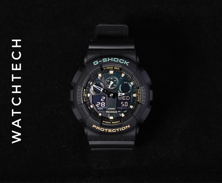 Годинник ударостійкий Casio G-Shock GA-100RC-1A новий оригінал