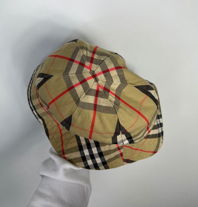 Dwustronny Kapelusz Burberry W Kratę Bucket Hat