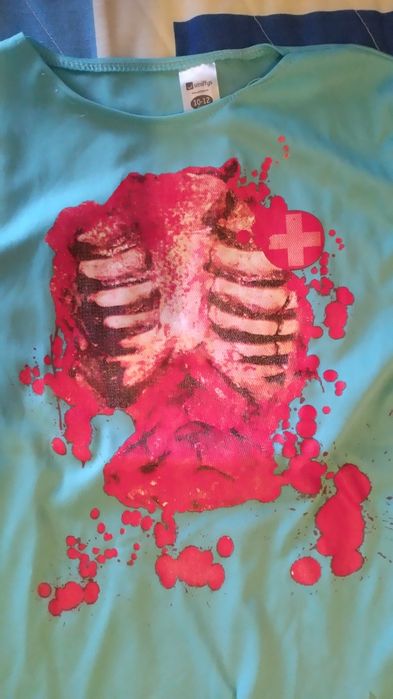 Fato carnaval zombie criança 10-12anos