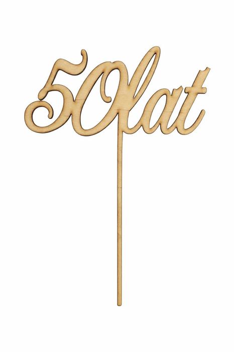 TOPPER na tort drewniany