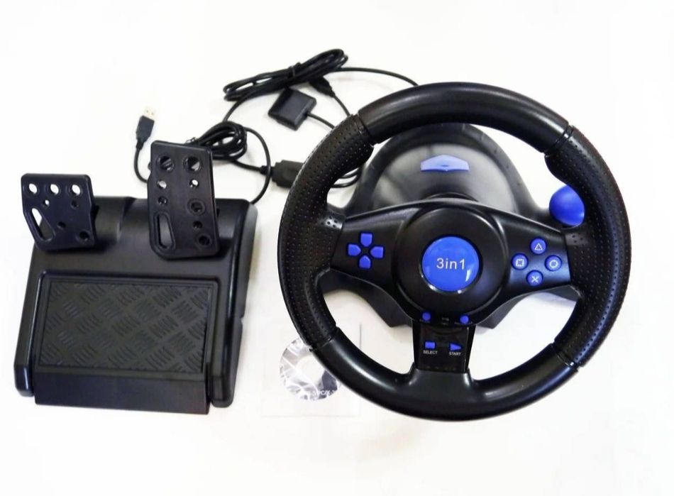 Два игровых руля с педалями для пк