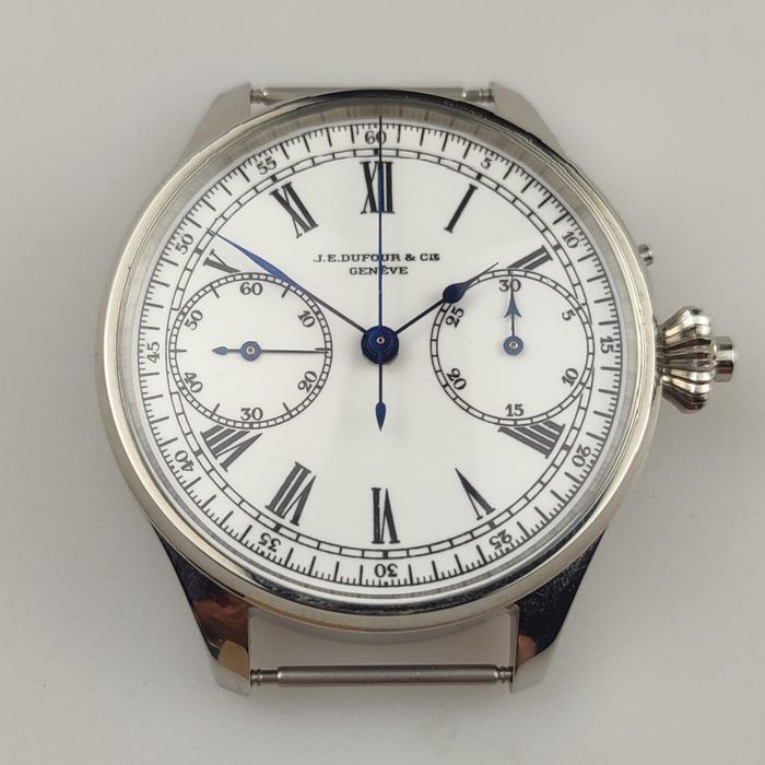 J.E.DUFOUR & CIE Geneve  chronograf z mechanizmem Lecultre