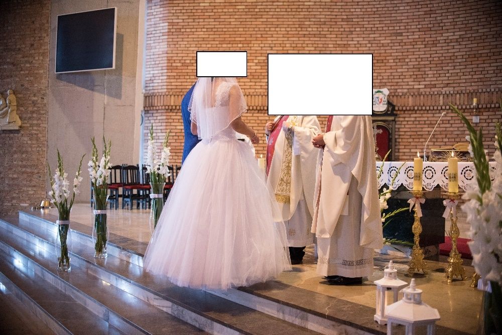 Suknia ślubna princesska + welon