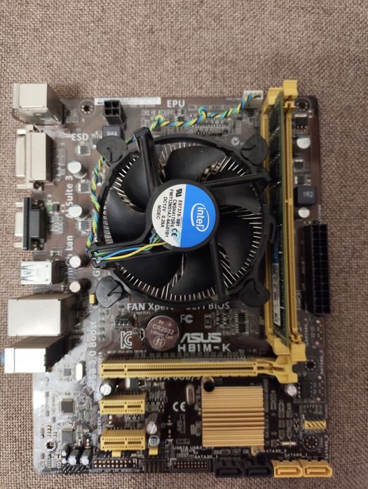 Комплект для ПК: Intel i5-4670 / Asus H81M-K / 4GB DDR3 – повністю роб