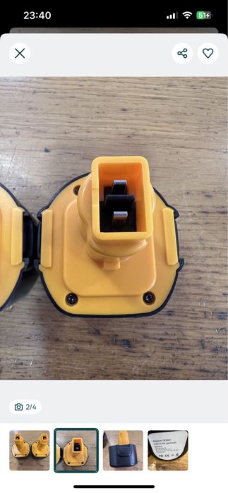 Bateria DeWalt DE9061 9.6V 4800mAh - NOVO