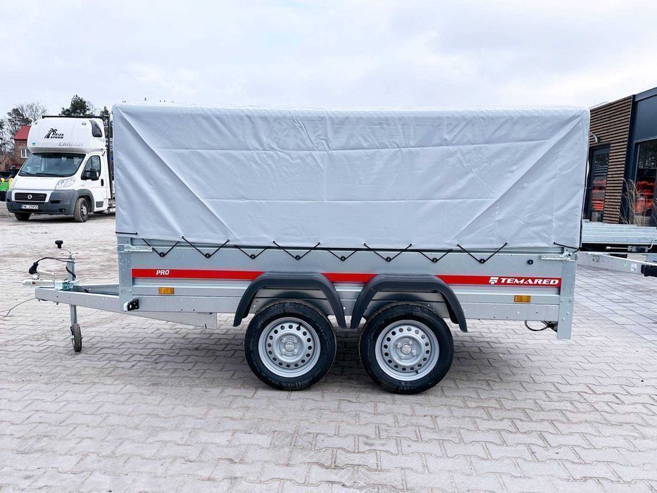 Przyczepa z plandeką TEMARED PRO 2612/2 264x126 cm H800 DMC 750 kg 2 osie