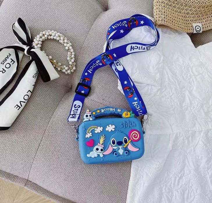 Силиконовая сумка сумочка через плечо стич stitch